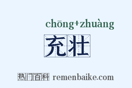 充壮是什么意思的图片